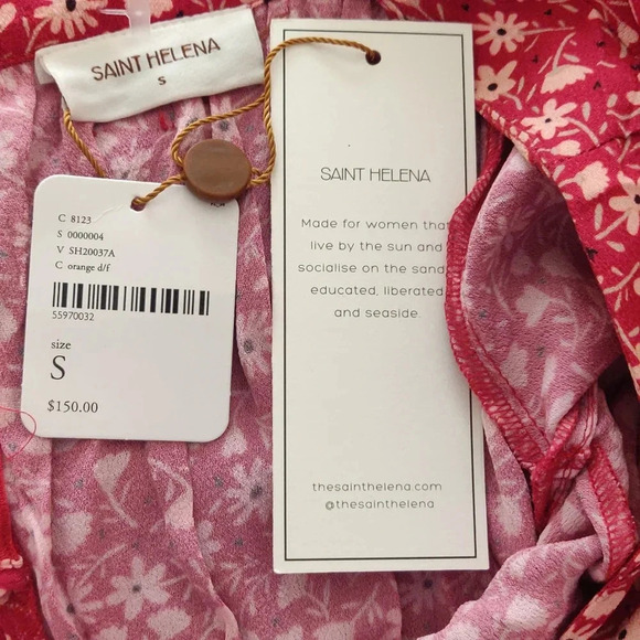 NWT Free People Stella red jumpsuit by Saint Helena size S - Picture 4 of 7